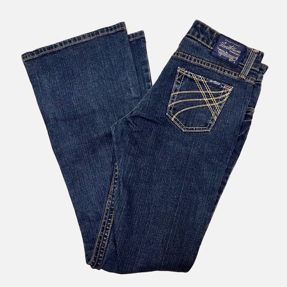 Levi’s Signature Stretch Low Rise Flare Jeans Juniors Size 3 EUC - Picture 3 of 5